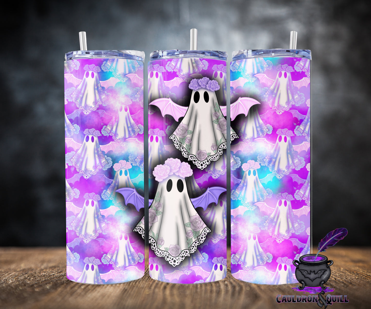 20/30 oz Bat Ghost Tumbler File