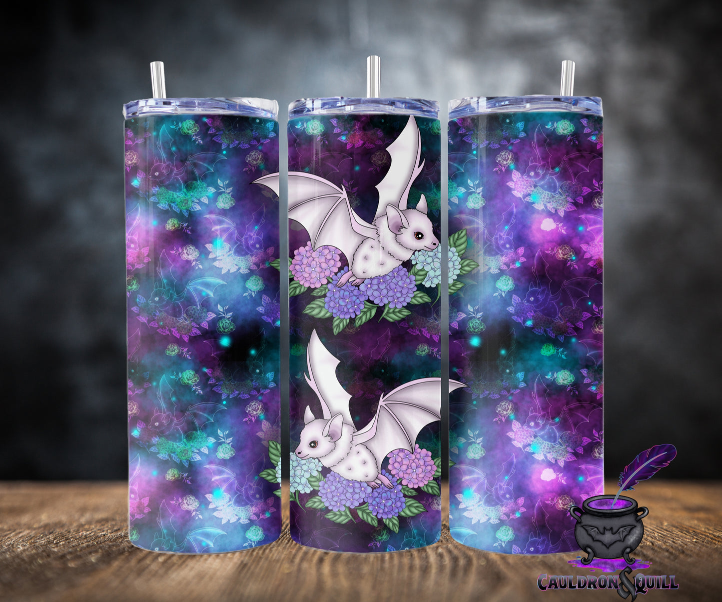 20/30 oz Albino Bat Tumbler File