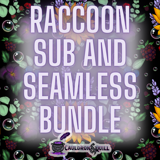 Raccoon Sub and Seamless Bundle