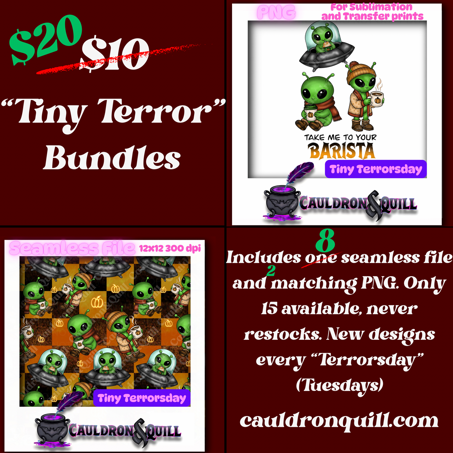 Tiny Terror-Basic Alien-TEN FILES!