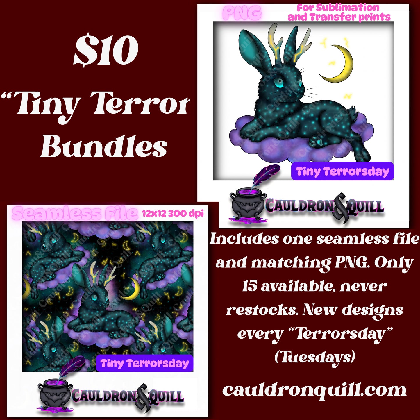 Tiny Terror-Celestial Jackalope