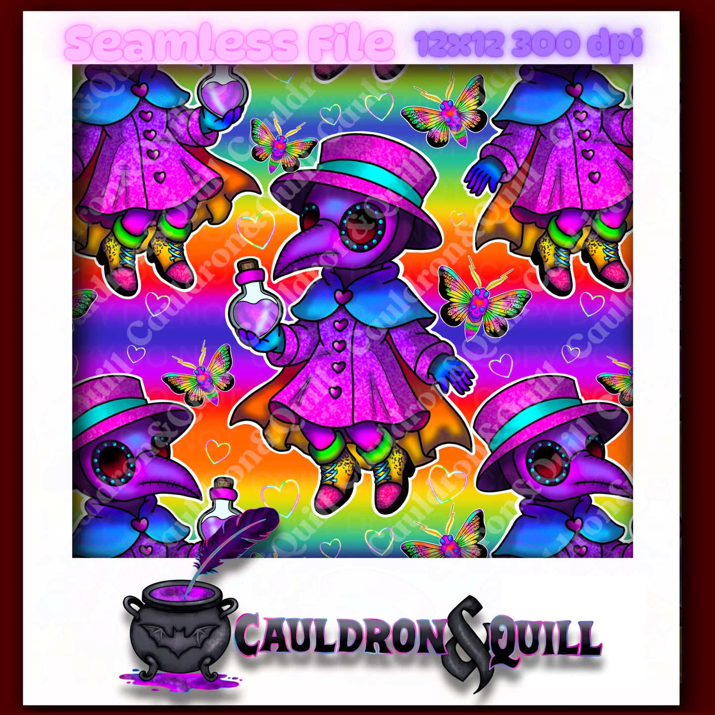 Plague Doctor Seamless