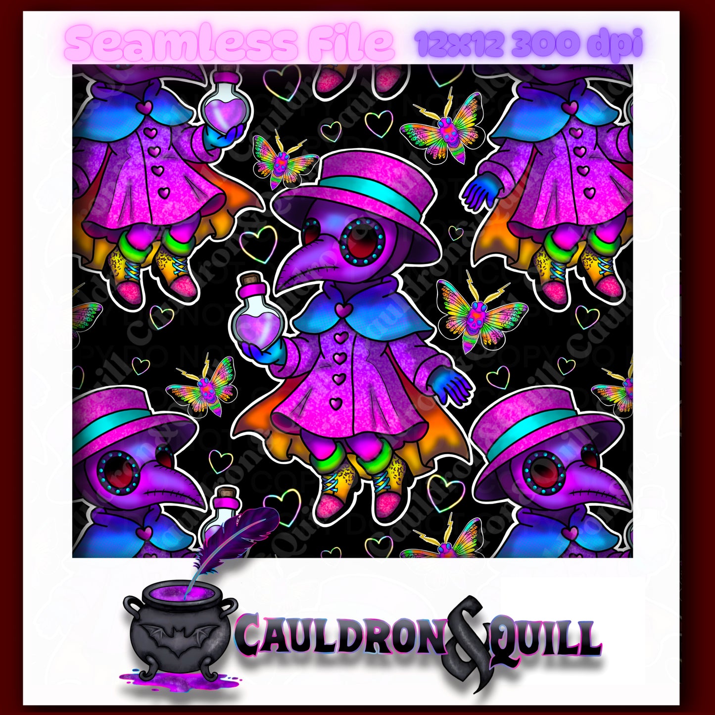 Plague Doctor Seamless