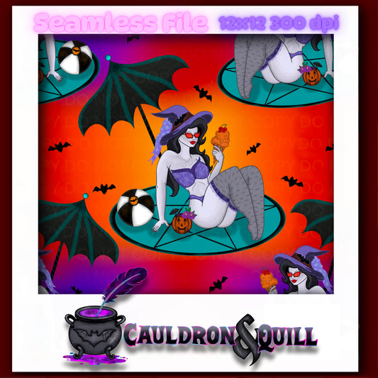 Beach Ghoul Seamless