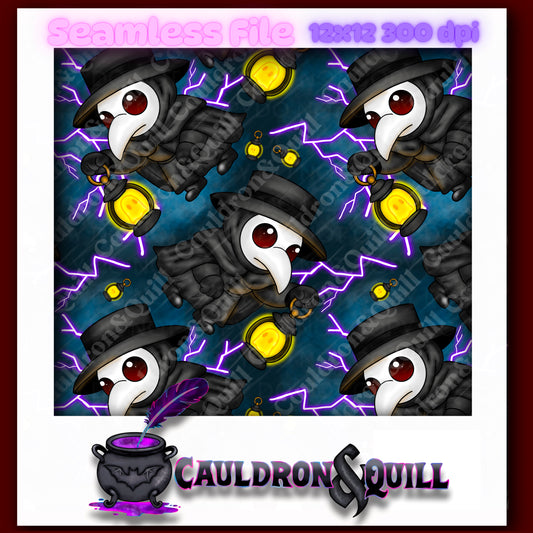 Ghost Lantern Seamless