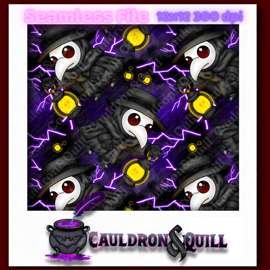 Ghost Lantern Seamless