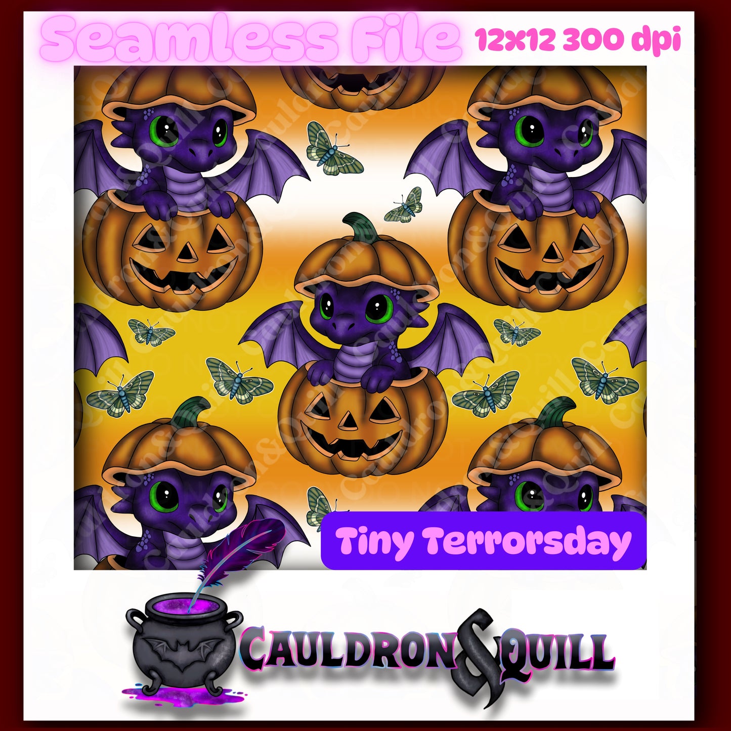 Tiny Terror-Halloween Dragon