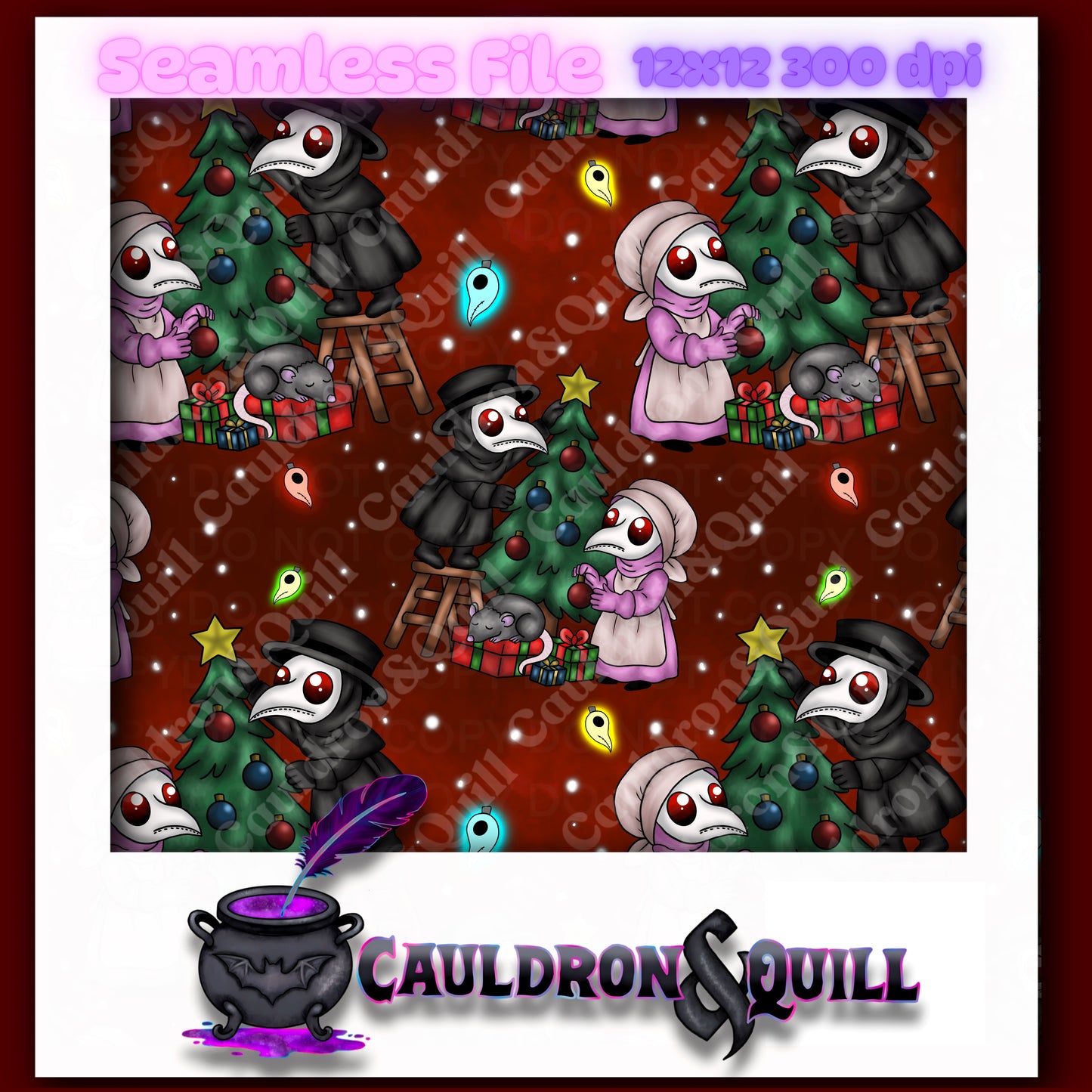 Plagued Holiday Seamless Bundle