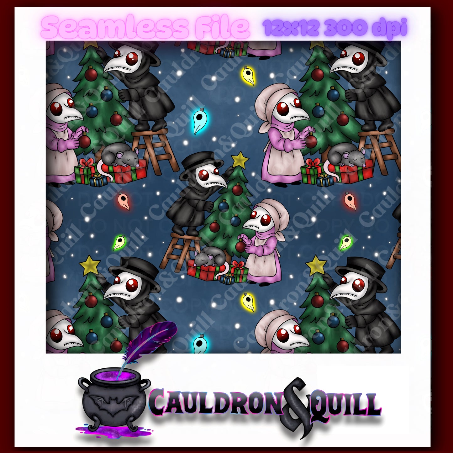 Plagued Holiday Seamless Bundle
