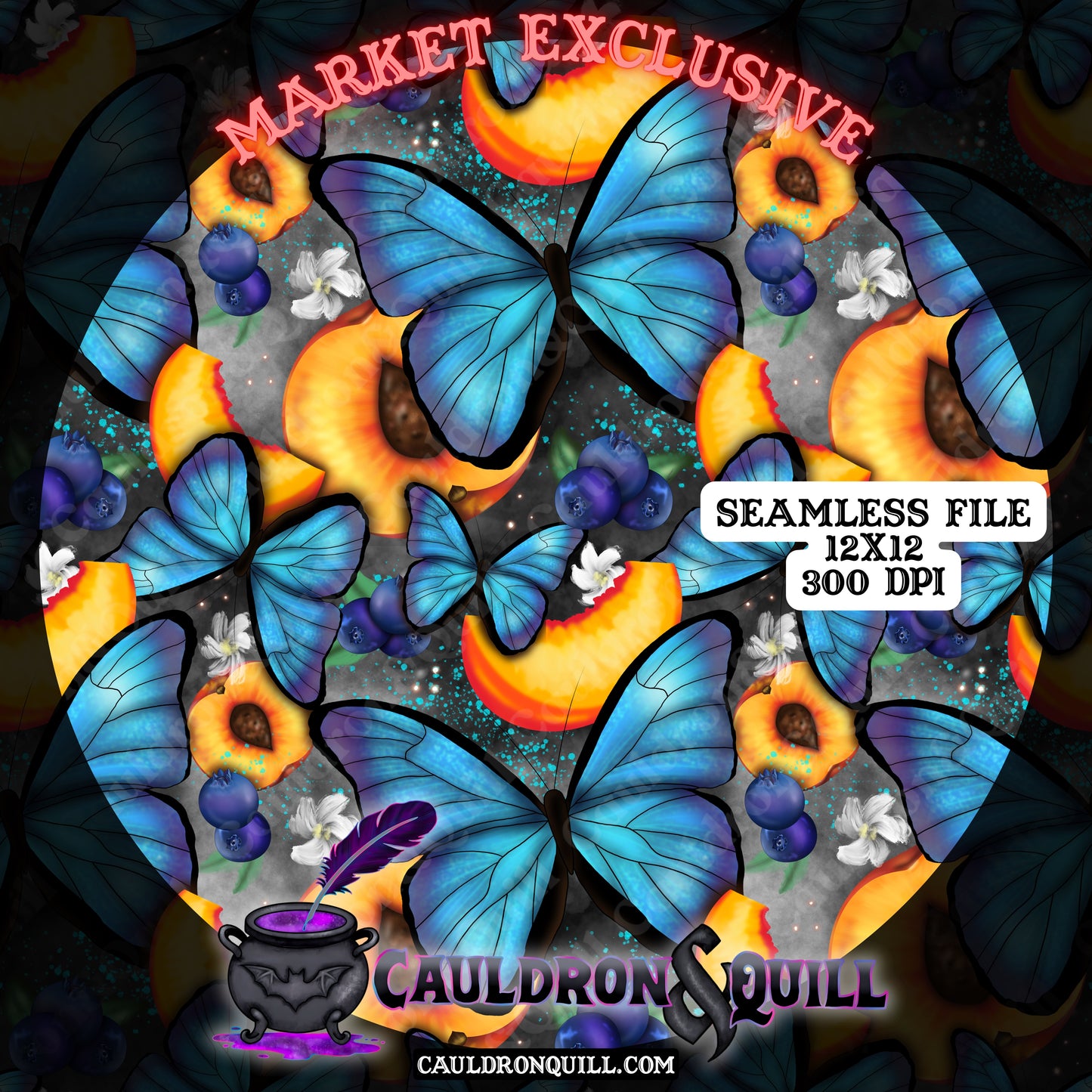 Morpho Butterfly Seamless