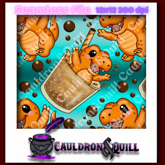 Boba Tea-Rex Seamless