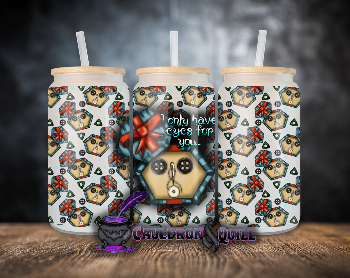 16 oz Button Tumbler