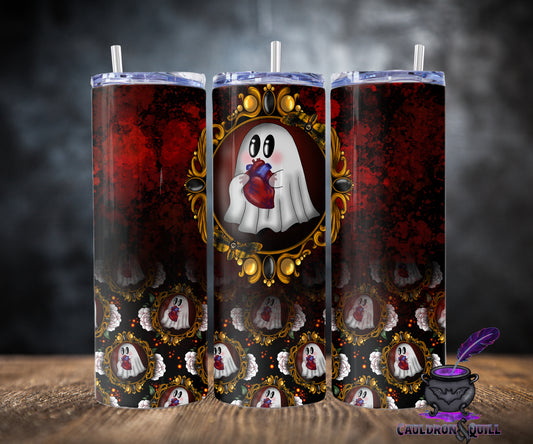 20/30 oz Ghost Heart Tumbler
