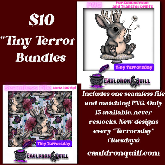 Tiny Terror-Cottagecore Jackalope