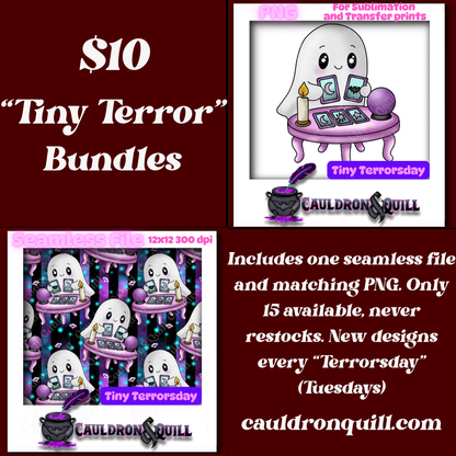 Tiny Terror-Ghost Tarot