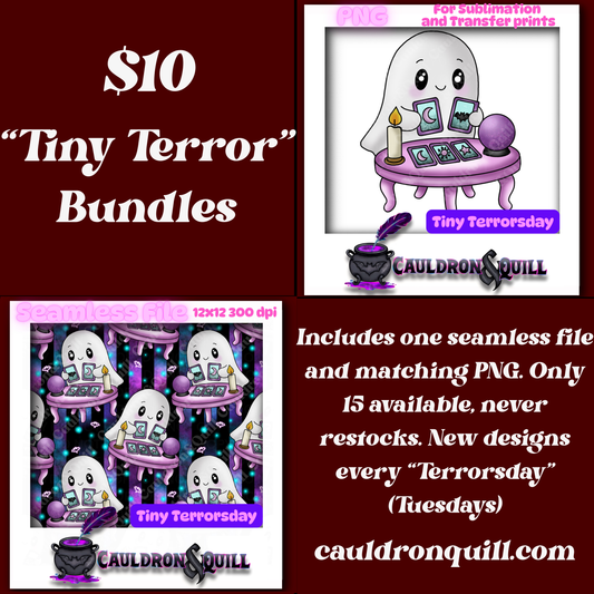 Tiny Terror-Ghost Tarot