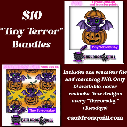 Tiny Terror-Halloween Dragon