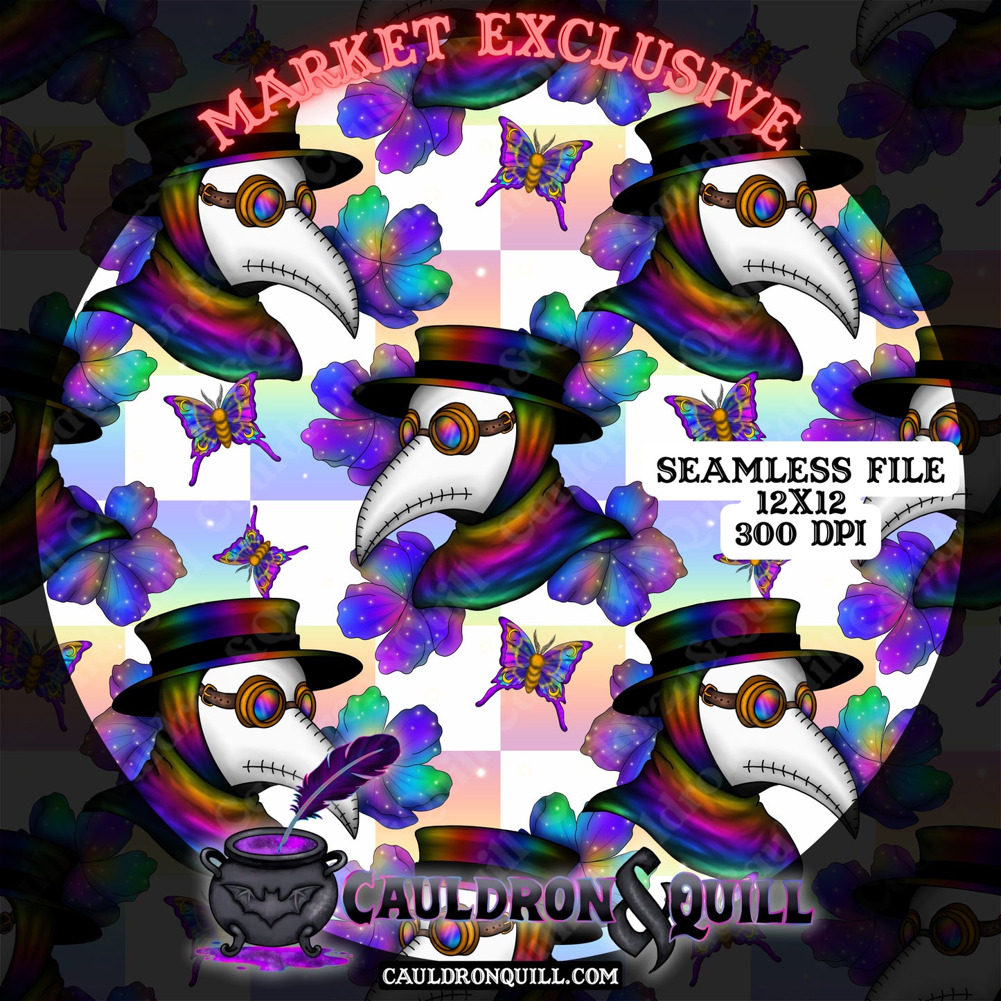 Pride Plague Doctor Seamless