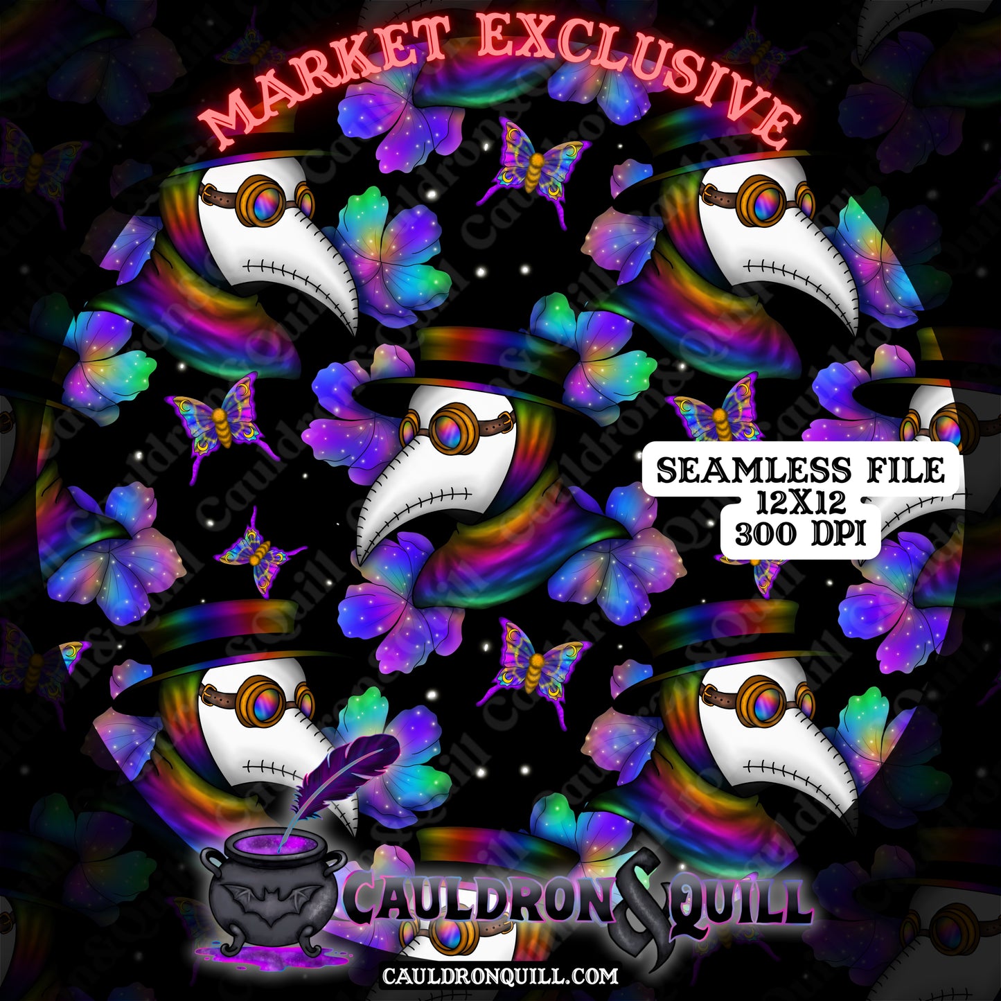 Pride Plague Doctor Seamless
