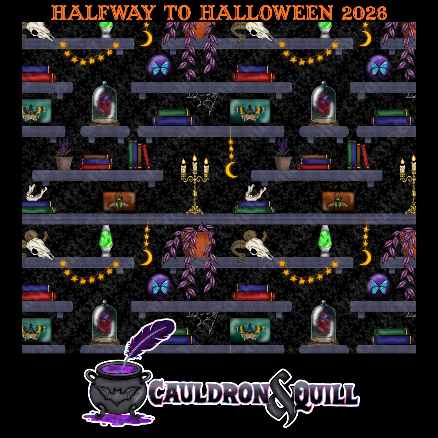 Spooky Shelf Seamless