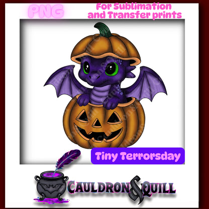 Tiny Terror-Halloween Dragon