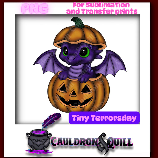 Tiny Terror-Halloween Dragon