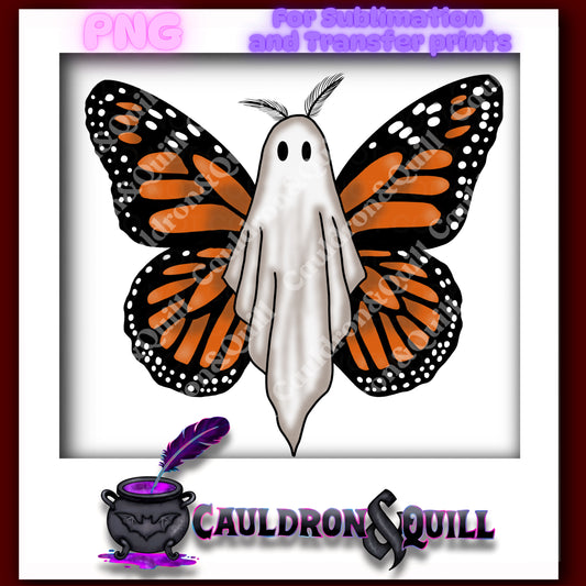 Flying Ghost Sub-Monarch Butterfly