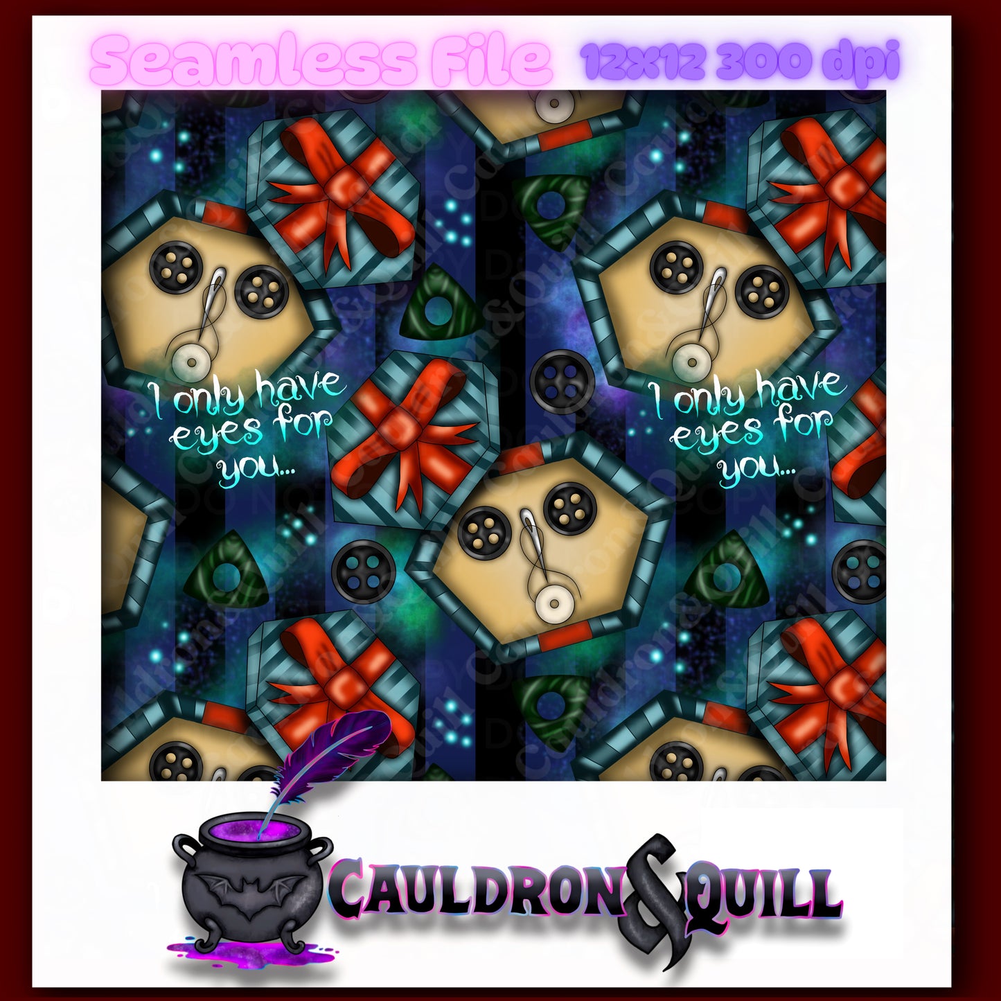 Button Eyes Seamless