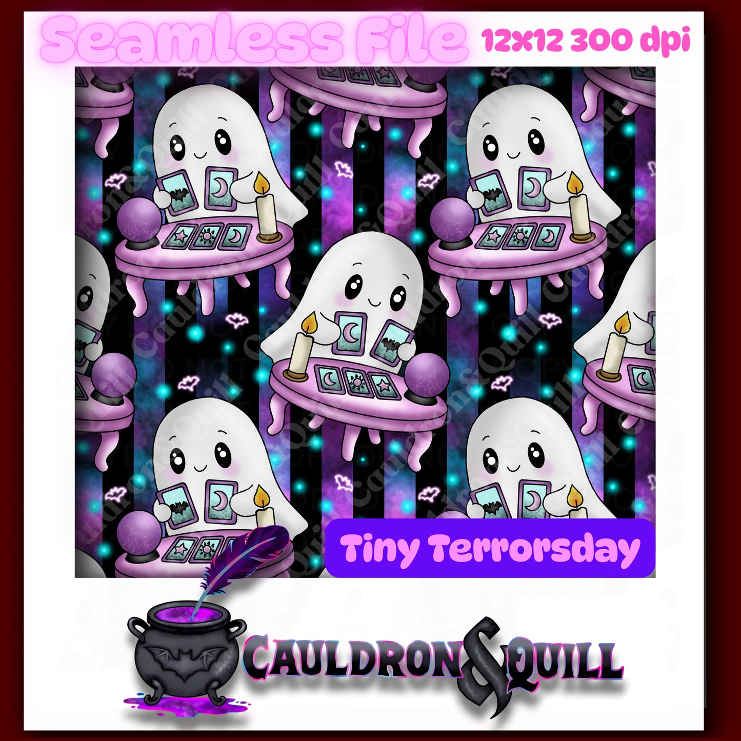 Tiny Terror-Ghost Tarot