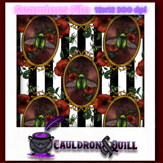 Framed Beetle Seamless