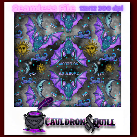 Celestial Bat Seamless