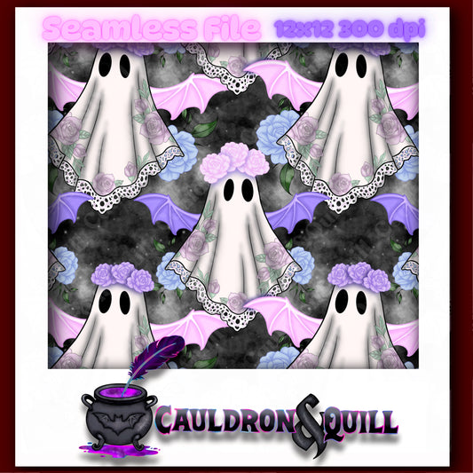 Bat Ghost Seamless