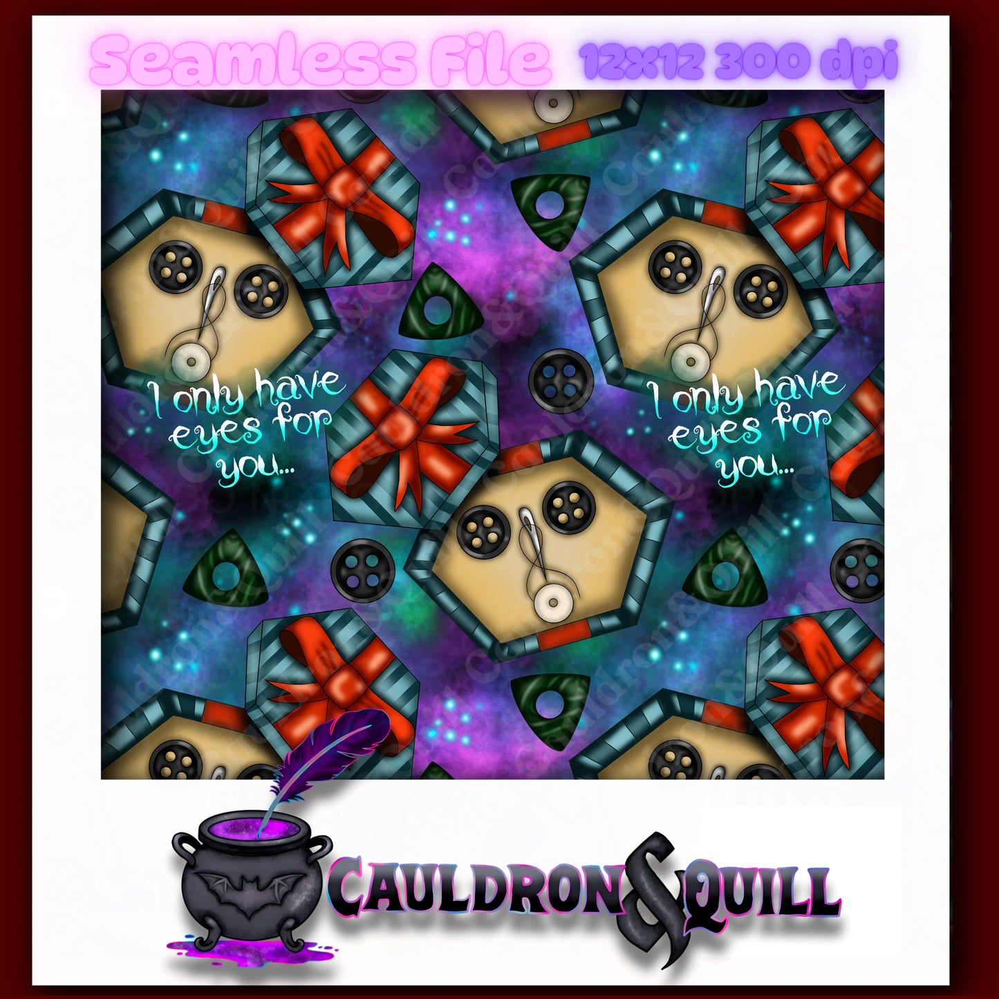 Button Eyes Seamless