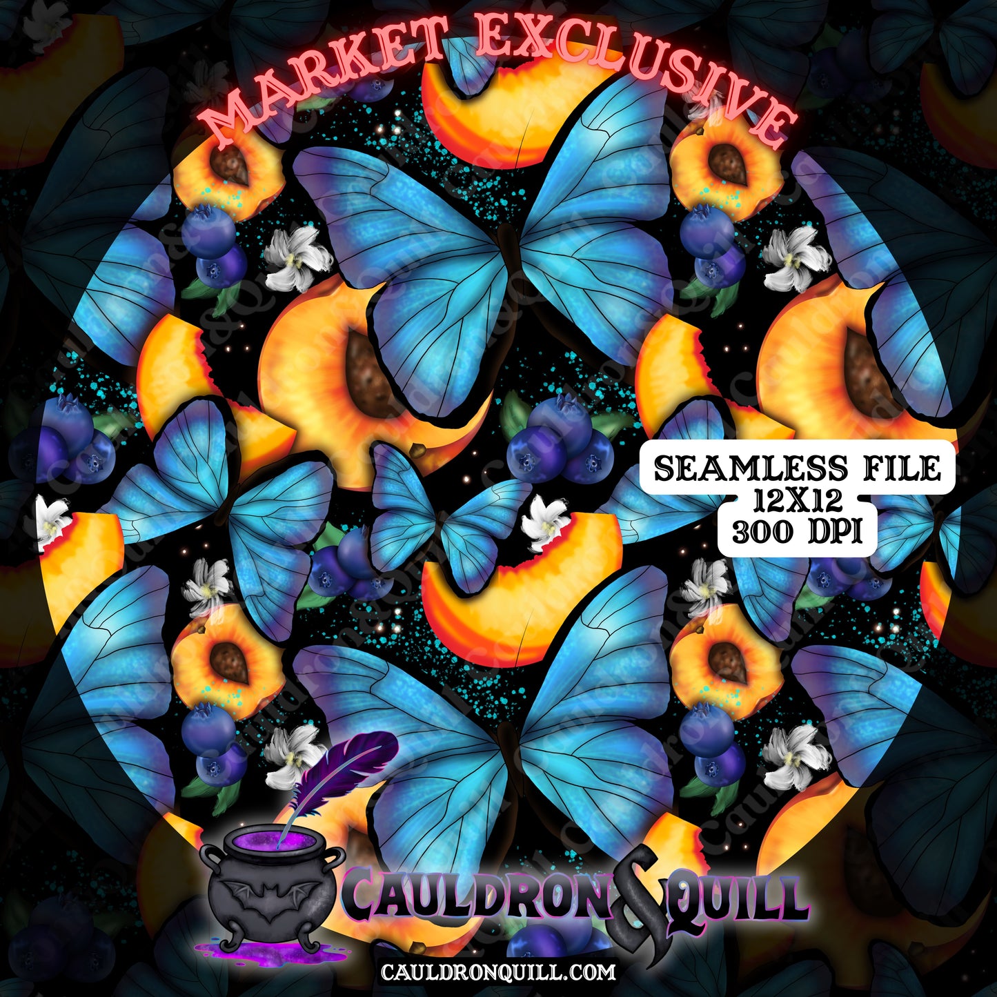 Morpho Butterfly Seamless