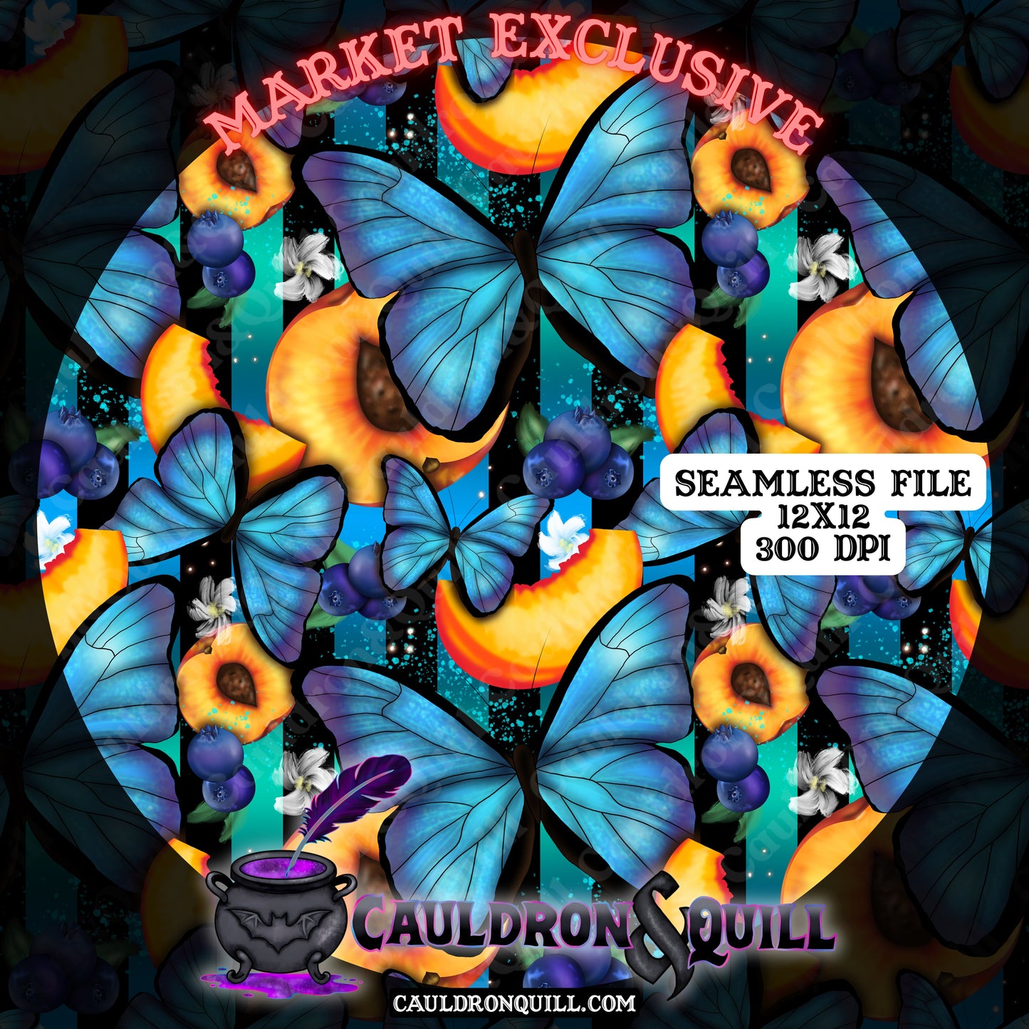 Morpho Butterfly Seamless