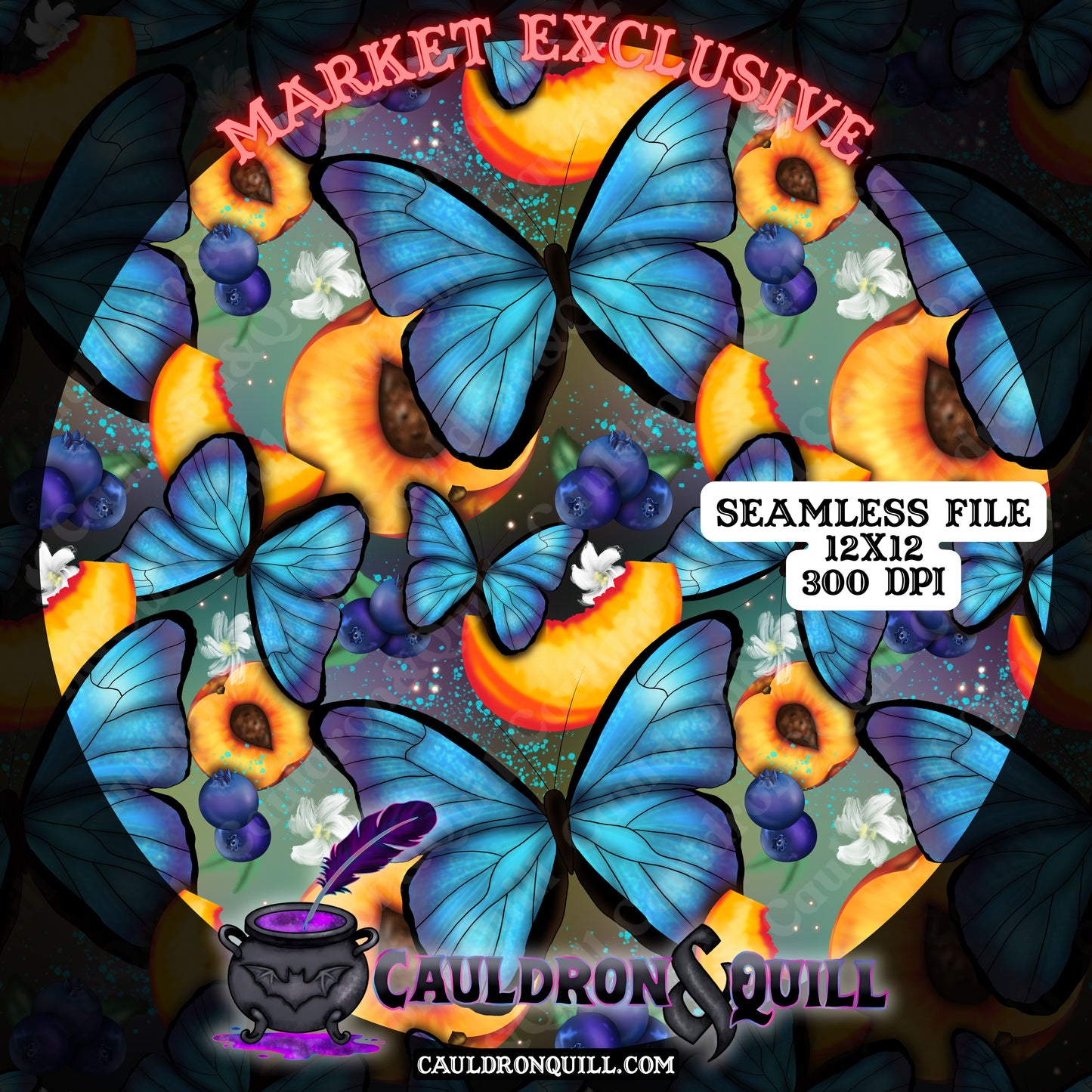 Morpho Butterfly Seamless