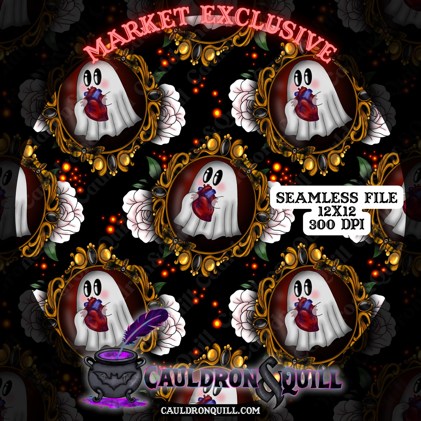 Ghost Heart Seamless