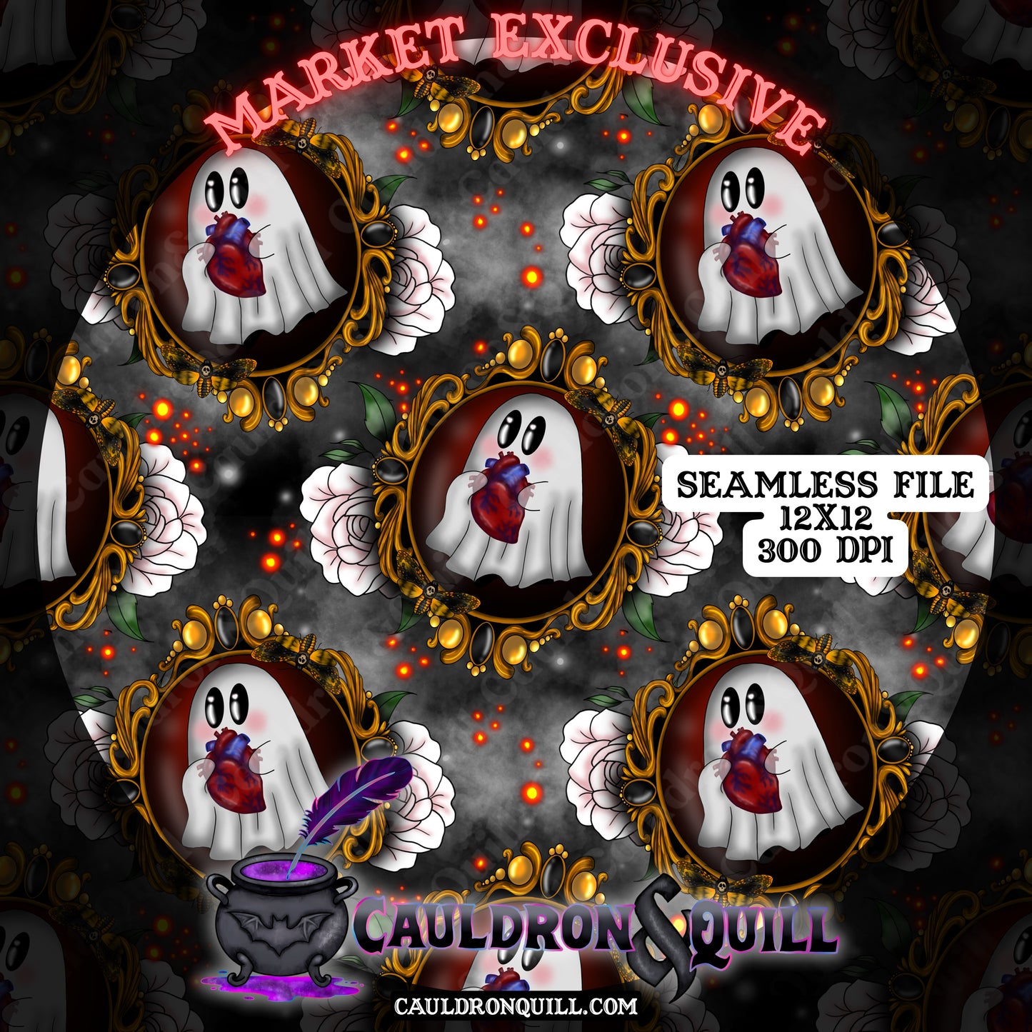 Ghost Heart Seamless