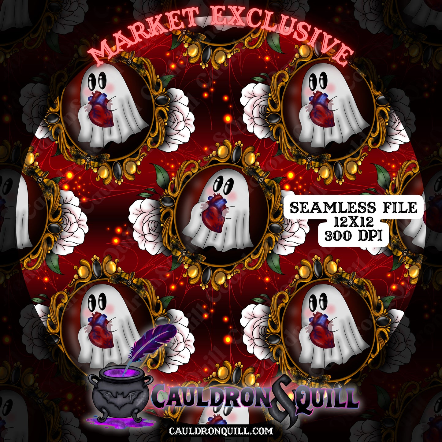 Ghost Heart Seamless