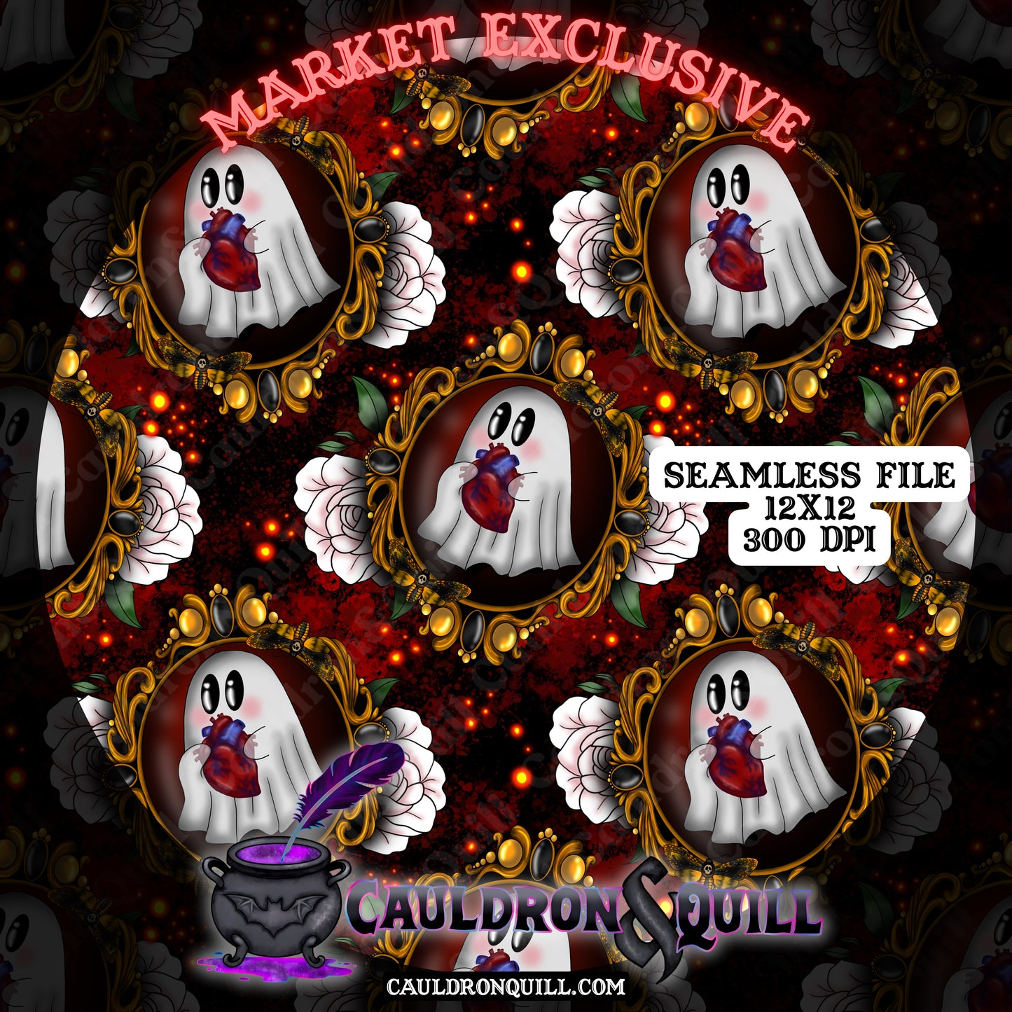 Ghost Heart Seamless