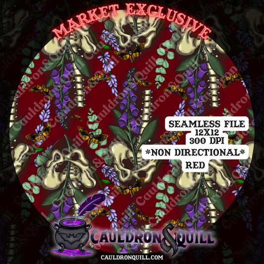 Deadly Plant Seamless-Foxglove (Non-Directional)